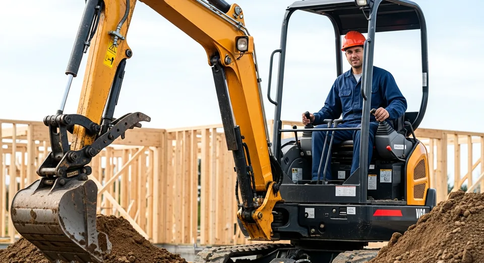 Excavation professional at work in Cambridge